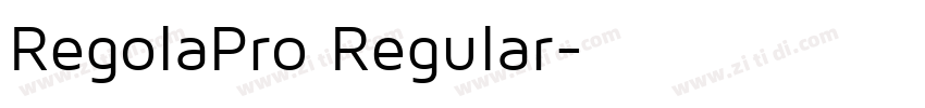 RegolaPro Regular字体转换 RegolaPro Regular字体转换